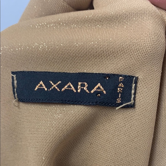 Tan Sheath Dress with Cowl Neck and Tie Front - Picture 2 of 6